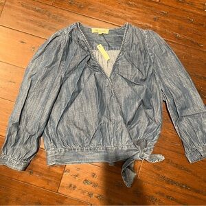 Madewell NWT size small tie front top